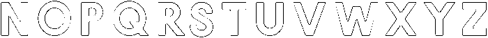 Victoria ROUNDED OUTLINE ttf (400) Font LOWERCASE