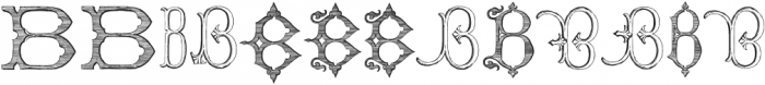 Victorian Alphabets B Regular otf (400) Font LOWERCASE