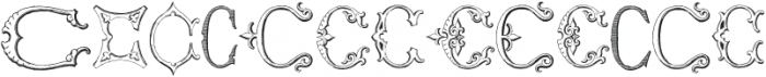 Victorian Alphabets C Regular ttf (400) Font UPPERCASE