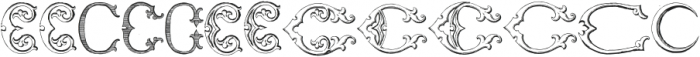 Victorian Alphabets C Regular ttf (400) Font LOWERCASE