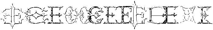 Victorian Alphabets E Regular otf (400) Font UPPERCASE