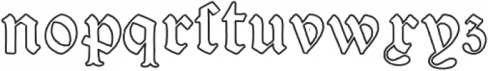 Victorian Alphabets Four Regular otf (400) Font LOWERCASE
