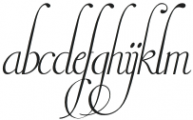 Victorian Alphabets Six Regular otf (400) Font LOWERCASE
