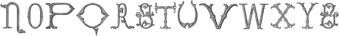 Victorian Alphabets Six Regular ttf (400) Font UPPERCASE