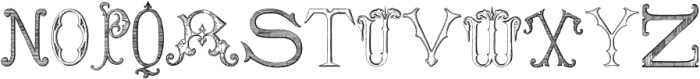 Victorian Alphabets Three Regular ttf (400) Font UPPERCASE