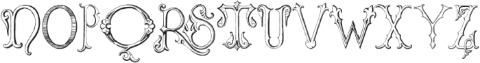 Victorian Alphabets Two Regular otf (400) Font UPPERCASE