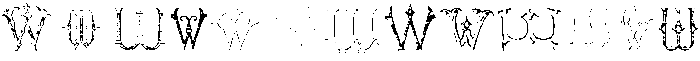 Victorian Alphabets W Regular otf (400) Font UPPERCASE