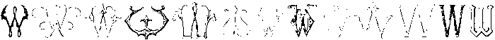 Victorian Alphabets W Regular otf (400) Font UPPERCASE
