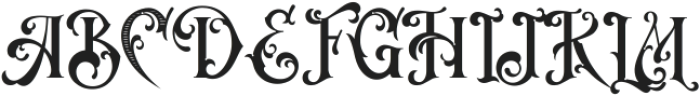 Victorian Decade Engraving 1 ttf (400) Font UPPERCASE