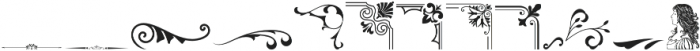 Victorian Dingbats Collection otf (400) Font LOWERCASE