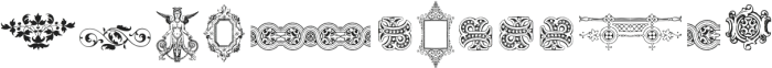Victorian Free Ornaments Two ttf (400) Font LOWERCASE