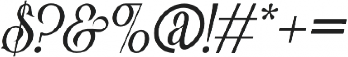 Victorian Parlor Italic otf (400) Font OTHER CHARS