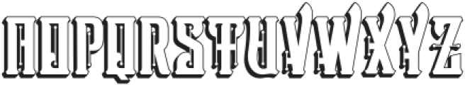 Victorian Supremacy Extrude 2 otf (400) Font UPPERCASE