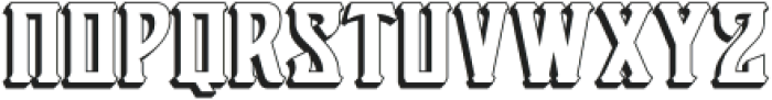 Victorian Supremacy Extrude 2 otf (400) Font LOWERCASE