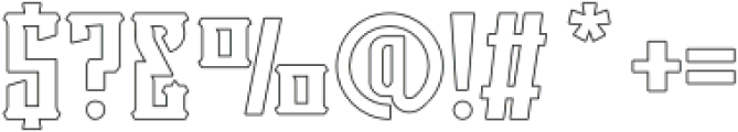 Victorian Supremacy Outline 2 otf (400) Font OTHER CHARS