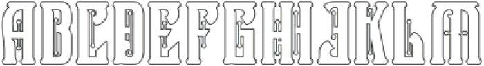 Victorian Supremacy Outline 2 otf (400) Font UPPERCASE
