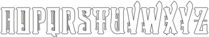 Victorian Supremacy Outline 2 otf (400) Font UPPERCASE