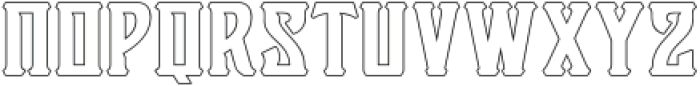 Victorian Supremacy Outline 2 otf (400) Font LOWERCASE