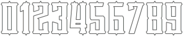 Victorian Supremacy Outline 3 otf (400) Font OTHER CHARS