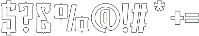 Victorian Supremacy Outline 3 otf (400) Font OTHER CHARS