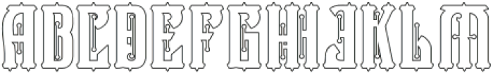 Victorian Supremacy Outline 3 otf (400) Font UPPERCASE
