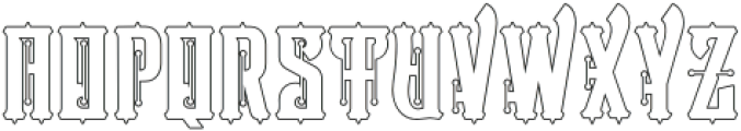 Victorian Supremacy Outline 3 otf (400) Font UPPERCASE