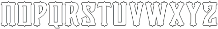 Victorian Supremacy Outline 3 otf (400) Font LOWERCASE