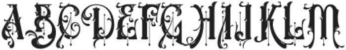 Victorian Supremacy Regular 1 otf (400) Font UPPERCASE