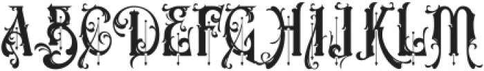 Victorian Supremacy Regular 1 ttf (400) Font UPPERCASE