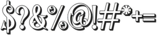 VictorianDecade-Extrude3 otf (400) Font OTHER CHARS