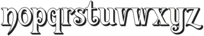 VictorianDecade-Extrude3 otf (400) Font LOWERCASE