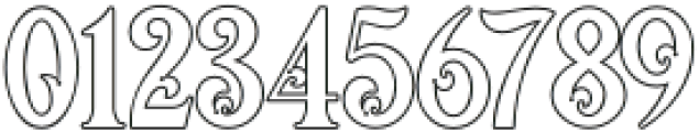 VictorianDecade-Outline2 otf (400) Font OTHER CHARS