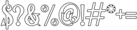 VictorianDecade-Outline2 otf (400) Font OTHER CHARS