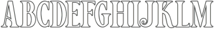 VictorianDecade-Outline2 otf (400) Font UPPERCASE