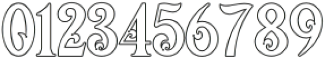 VictorianDecade-Outline3 otf (400) Font OTHER CHARS