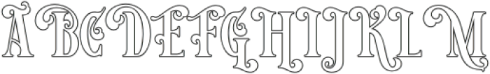 VictorianDecade-Outline3 otf (400) Font UPPERCASE