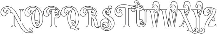 VictorianDecade-Outline3 otf (400) Font UPPERCASE