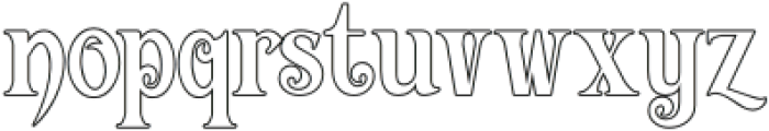 VictorianDecade-Outline3 otf (400) Font LOWERCASE