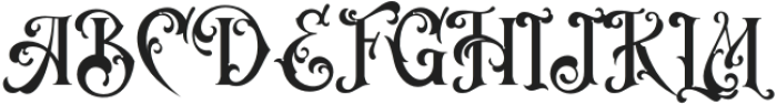 VictorianDecade-Regular1 otf (400) Font UPPERCASE