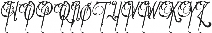 Victoriandeco Italic otf (400) Font UPPERCASE
