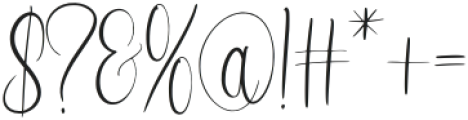 VignetteCursive otf (400) Font OTHER CHARS