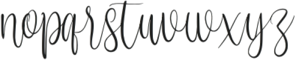 VignetteCursive otf (400) Font LOWERCASE