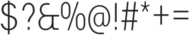 Vikive Condensed otf (200) Font OTHER CHARS