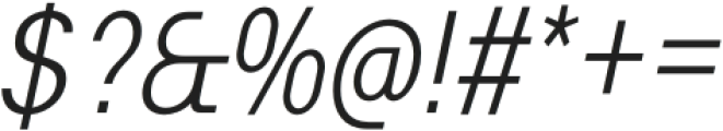 Vikive Condensed otf (300) Font OTHER CHARS