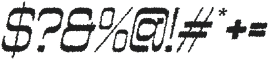 Vilkey Rough Italic otf (400) Font OTHER CHARS