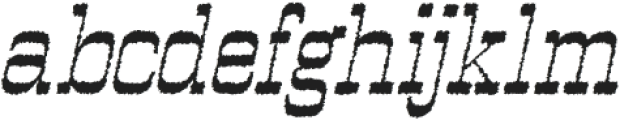 Vilkey Rough Italic otf (400) Font LOWERCASE