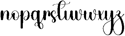 Village Regular otf (400) Font LOWERCASE