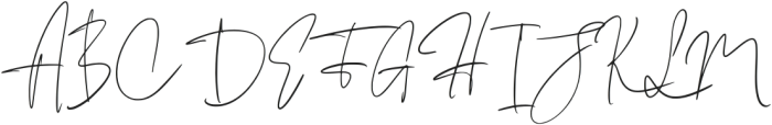Villonia Signature Regular otf (400) Font UPPERCASE