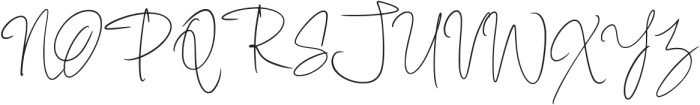 Villonia Signature Regular otf (400) Font UPPERCASE