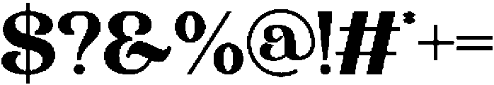 Vineca Regular otf (400) Font OTHER CHARS